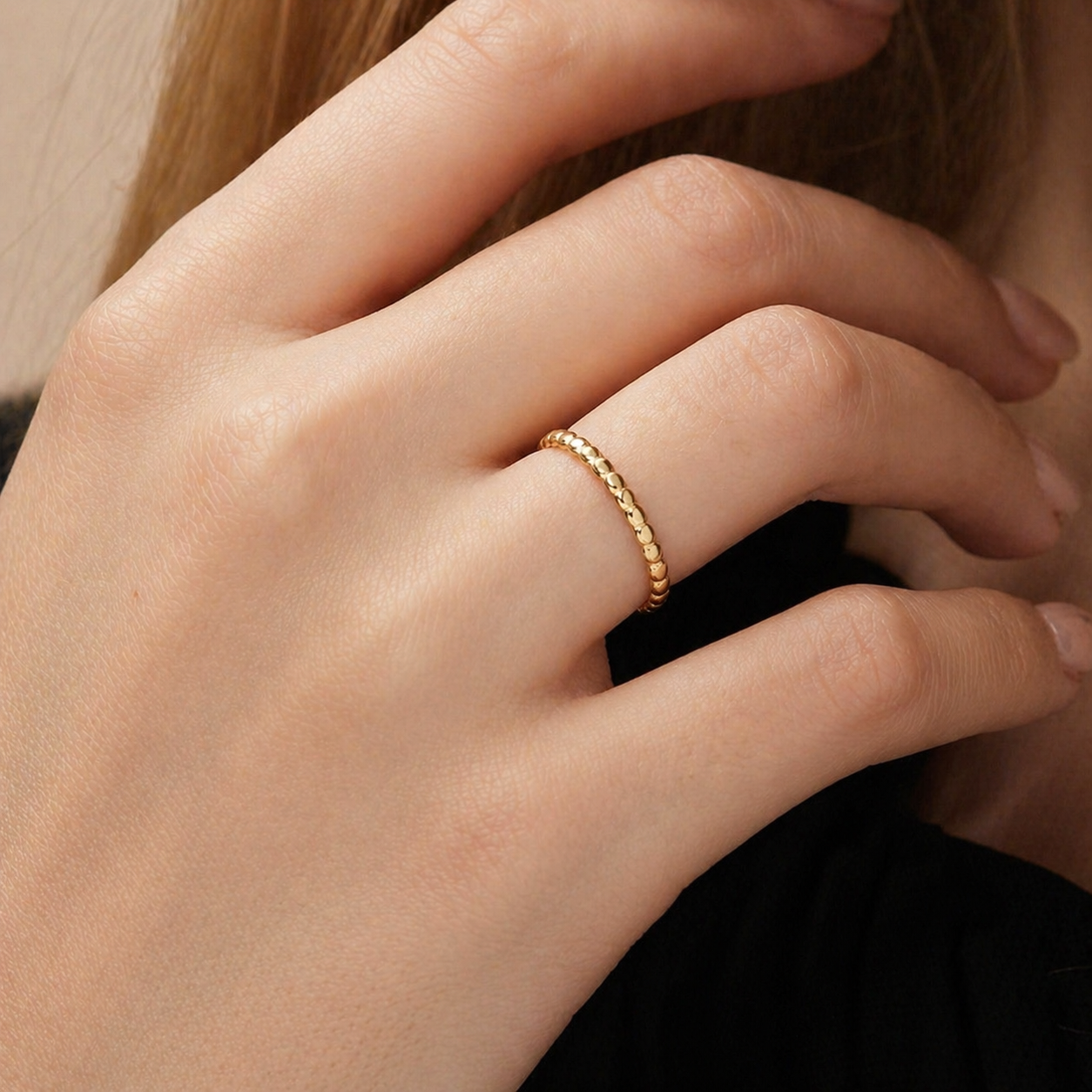 Tiny Golden Orbit Ring