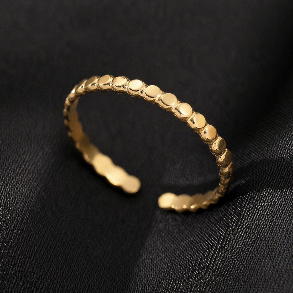 Tiny Golden Orbit Ring