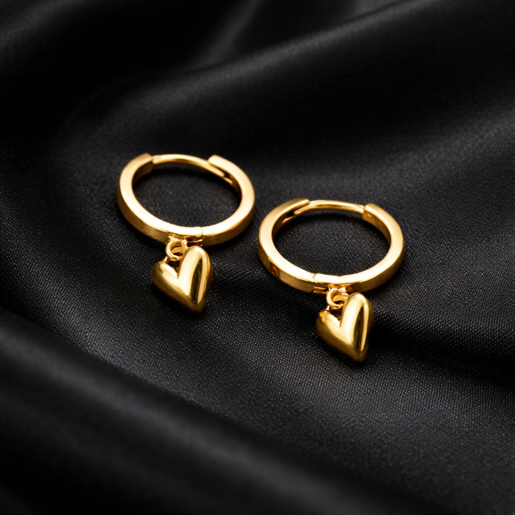 Aurelia Heart Hoops