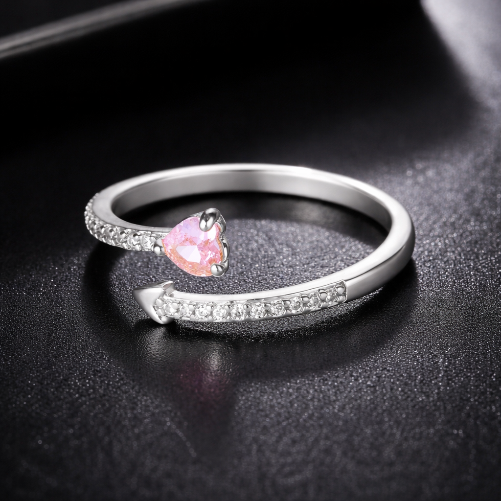18k Gold Plated Blush Arrow Ring