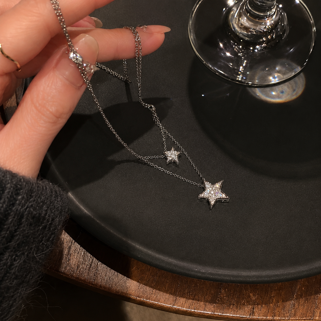 Starlit Layered Pendant