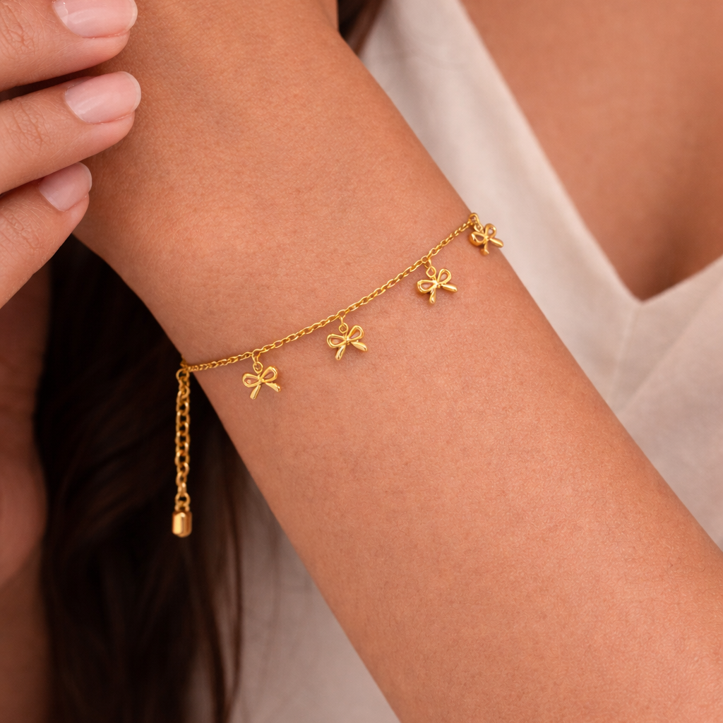 18k Gold Plated Bow Whisper