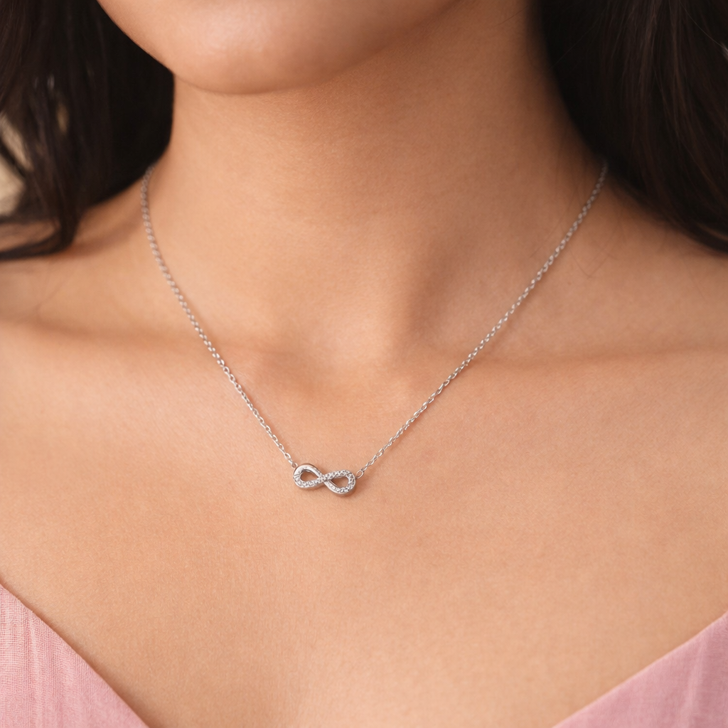 18k Gold Plated Infinity Pendant Necklace