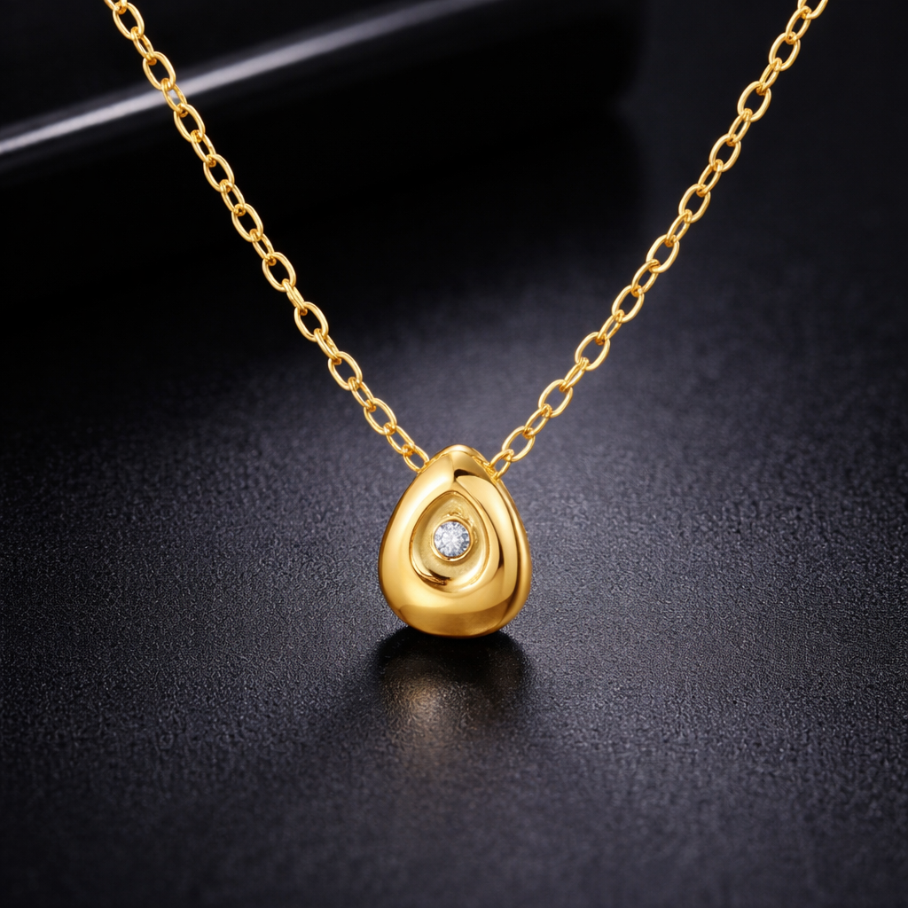 18k Gold Plated Dewdrop Grace(Golden)