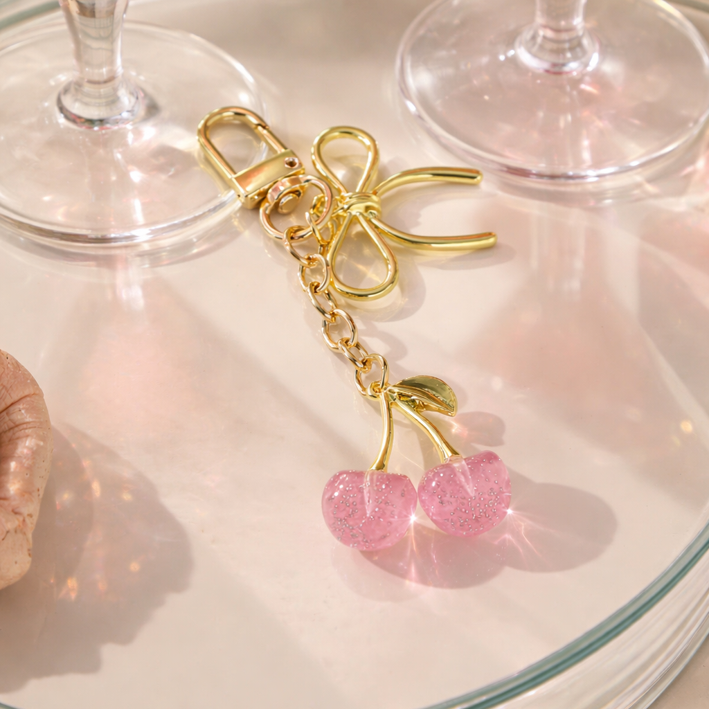 Sugar Cherry Bag Charm