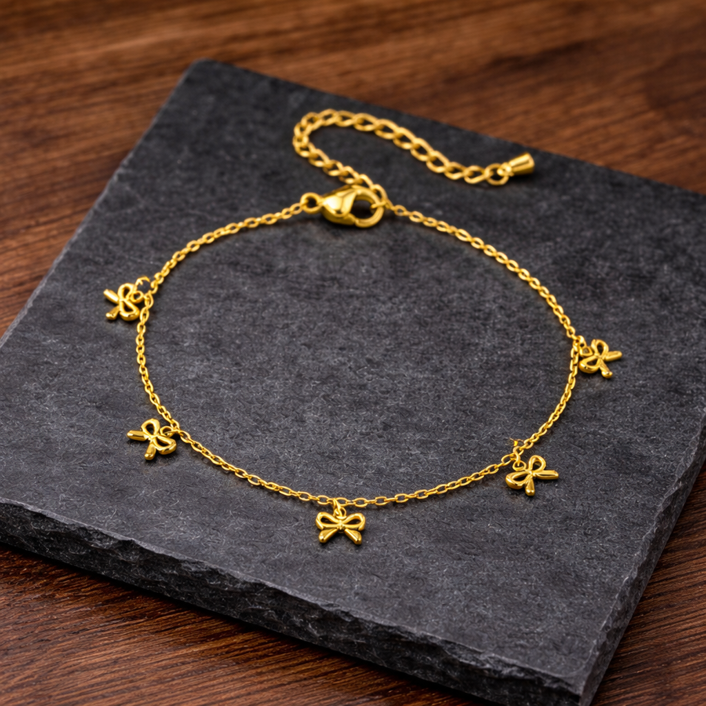 18k Gold Plated Bow Whisper