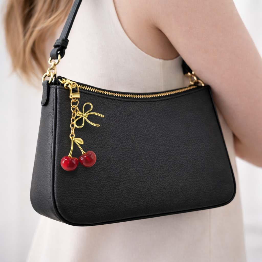 Cherry Kiss Bag Charm