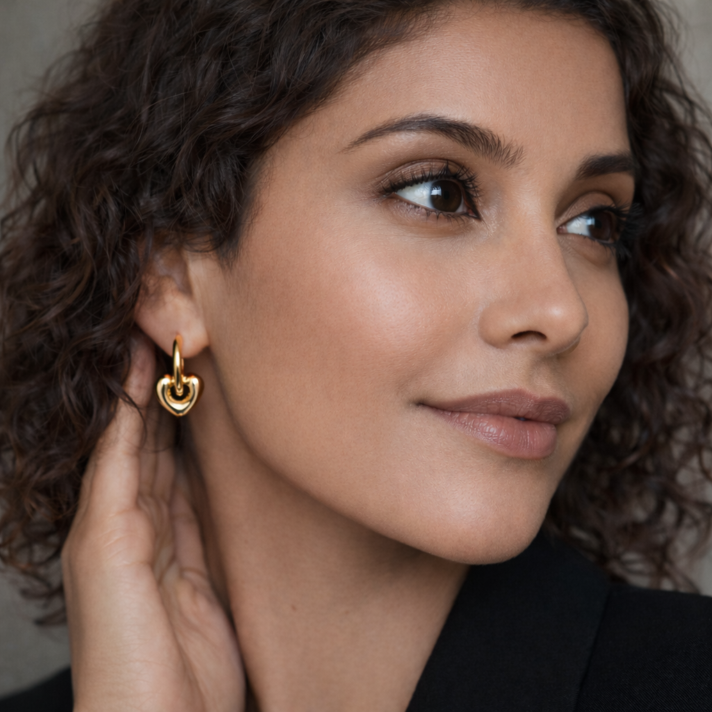 18K Gold Plated Soft Glow Hoops