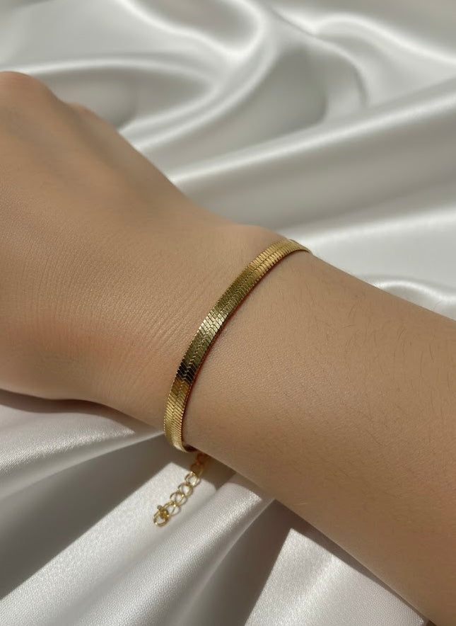 Golden Serpentine Cuff