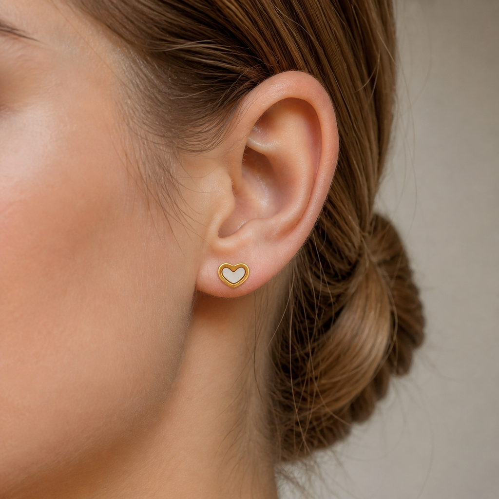 18k Gold Plated Romance Studs