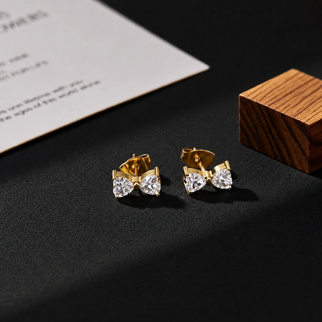 Twinkle Bow Studs